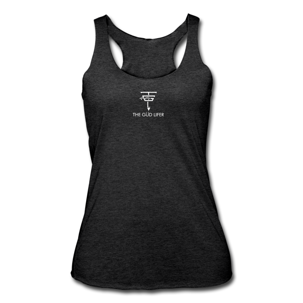 Women’s Tri-Blend Racerback Tank - heather black