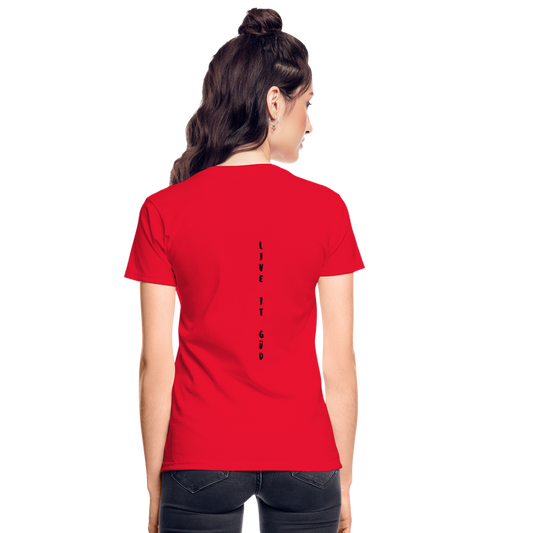 Gildan Ultra Cotton Ladies T-Shirt - red