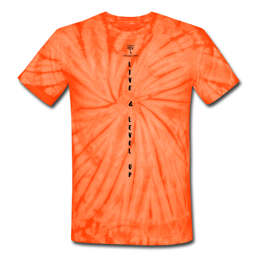 Unisex Tie Dye T-Shirt - spider orange