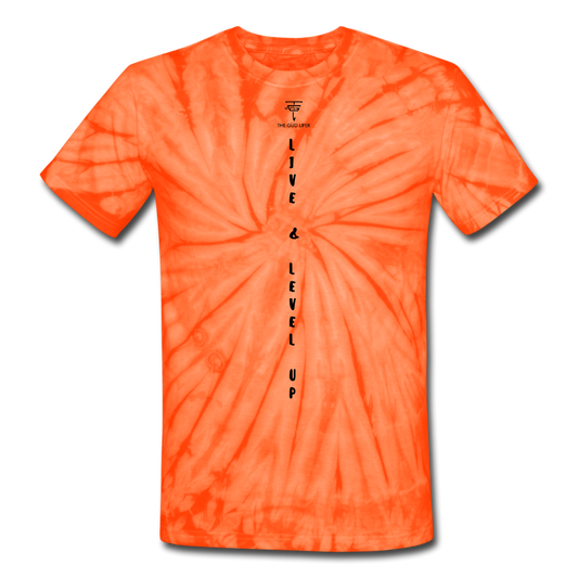 Unisex Tie Dye T-Shirt - spider orange