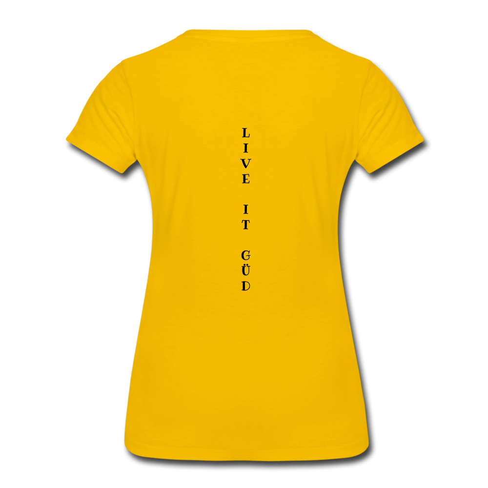 LIVE IT UP Women’s Premium T-Shirt - sun yellow