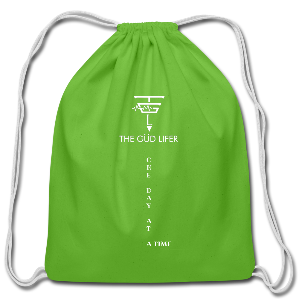 ONE DAY Cotton Drawstring Bag - clover