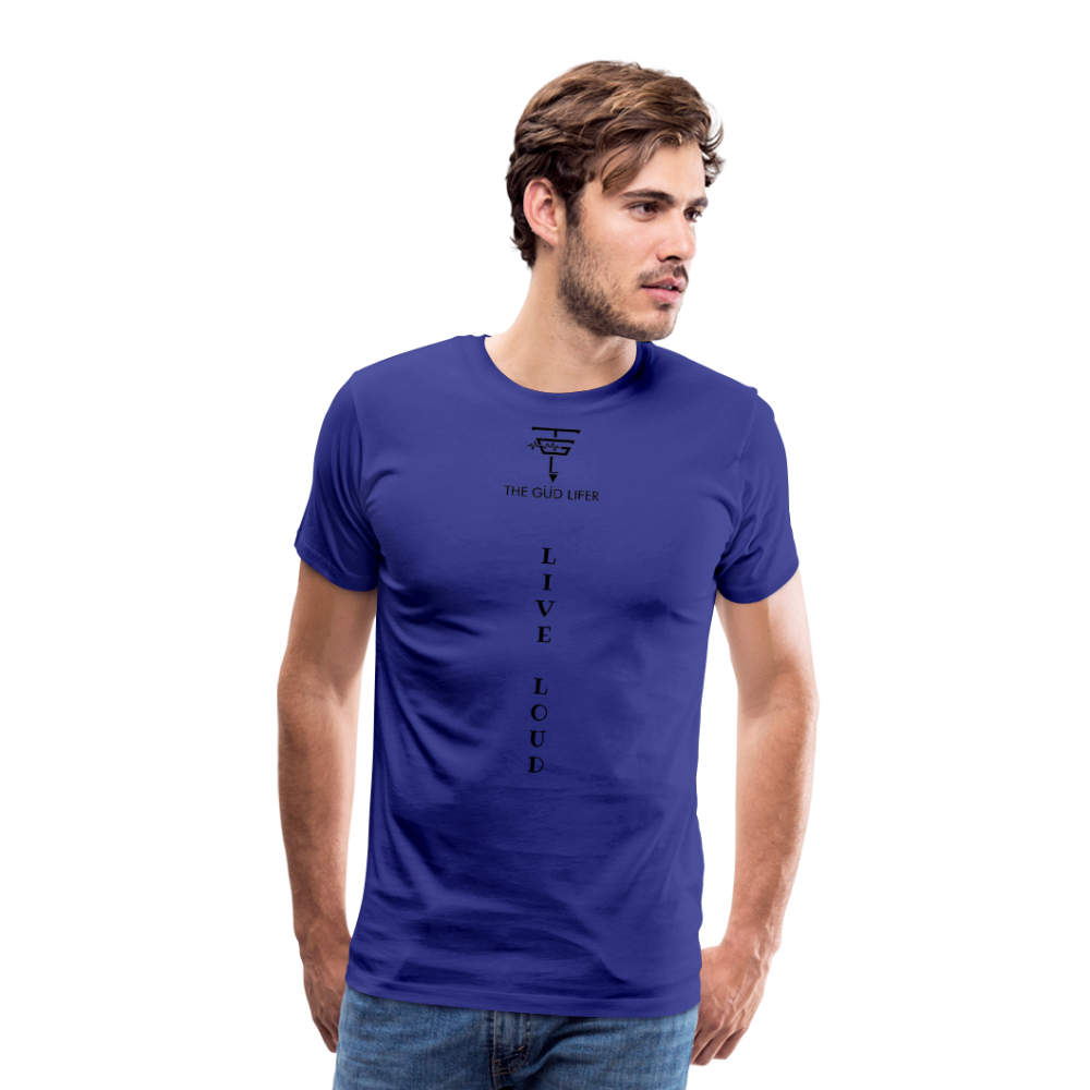 LIVE LOUD Men's Premium T-Shirt - royal blue