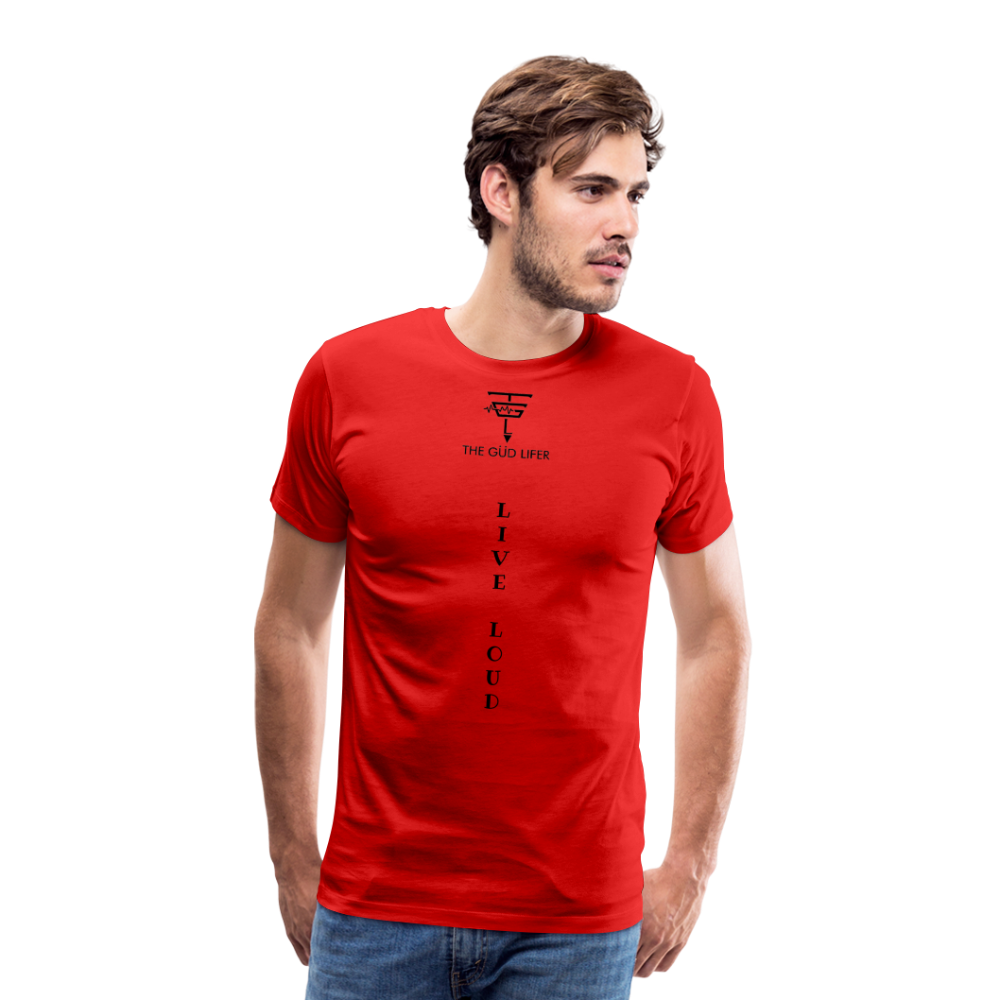 LIVE LOUD Men's Premium T-Shirt - red