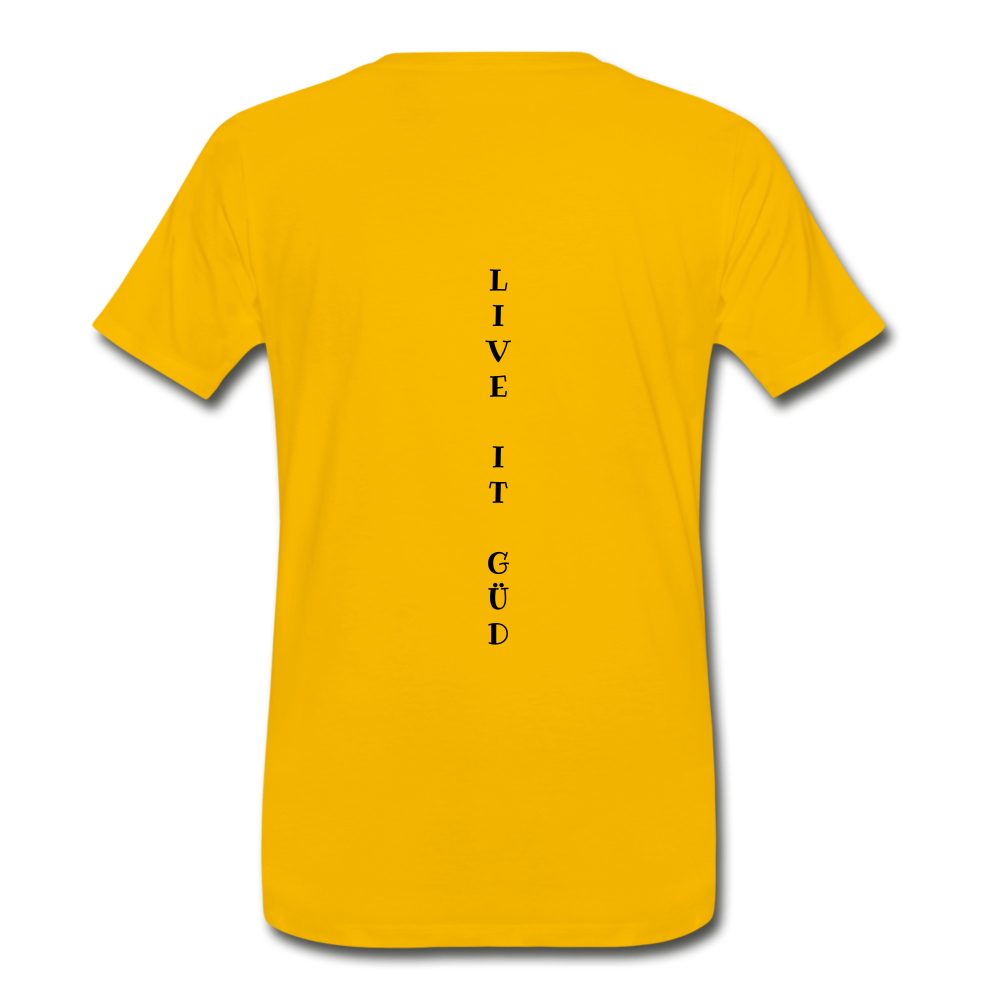 LIVE LOUD Men's Premium T-Shirt - sun yellow