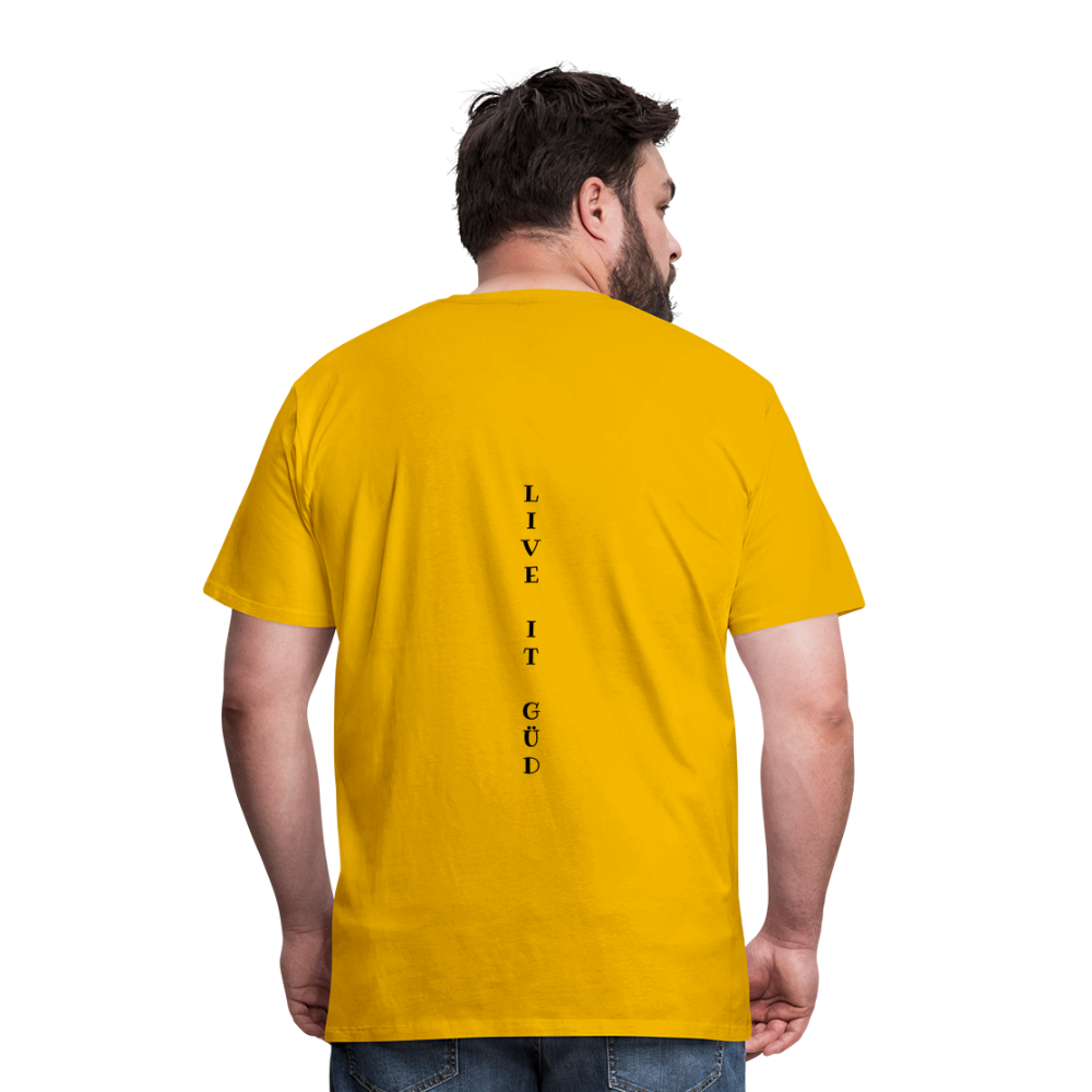 LIVE LOUD Men's Premium T-Shirt - sun yellow