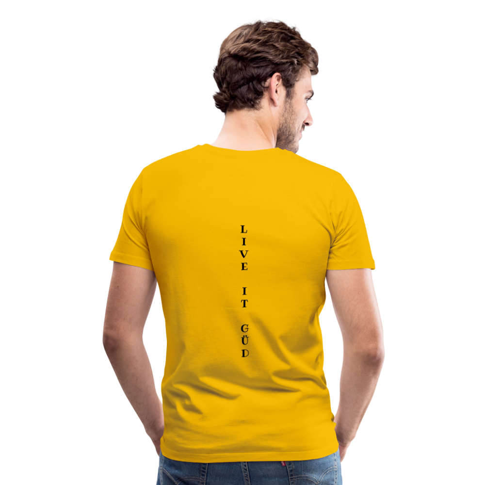 LIVE LOUD Men's Premium T-Shirt - sun yellow