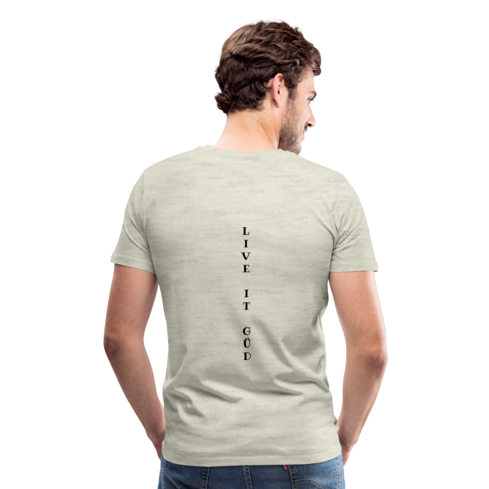 LIVE LOUD Men's Premium T-Shirt - heather oatmeal