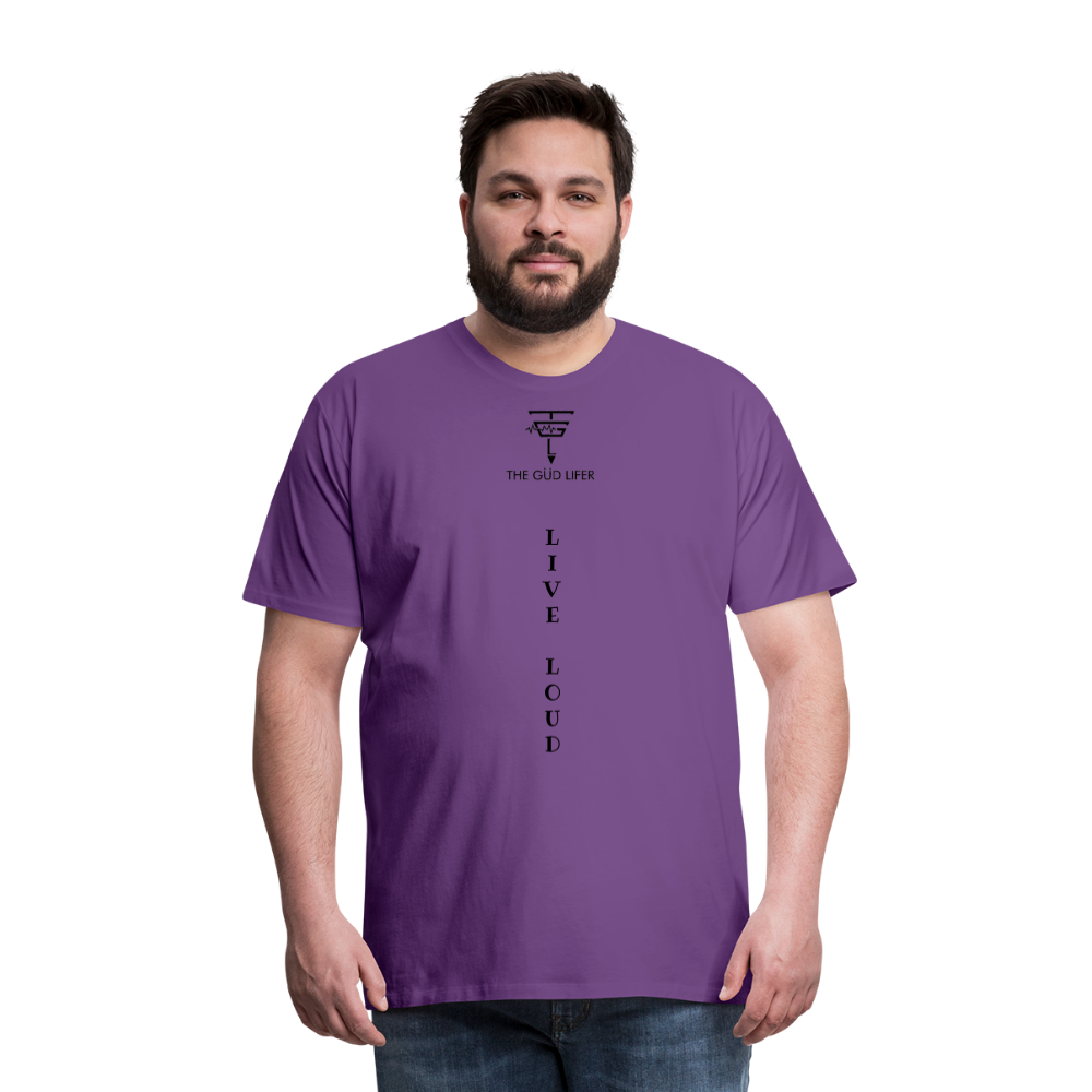 LIVE LOUD Men's Premium T-Shirt - purple