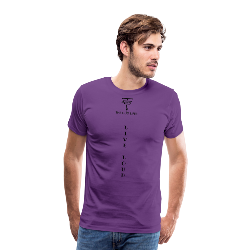 LIVE LOUD Men's Premium T-Shirt - purple