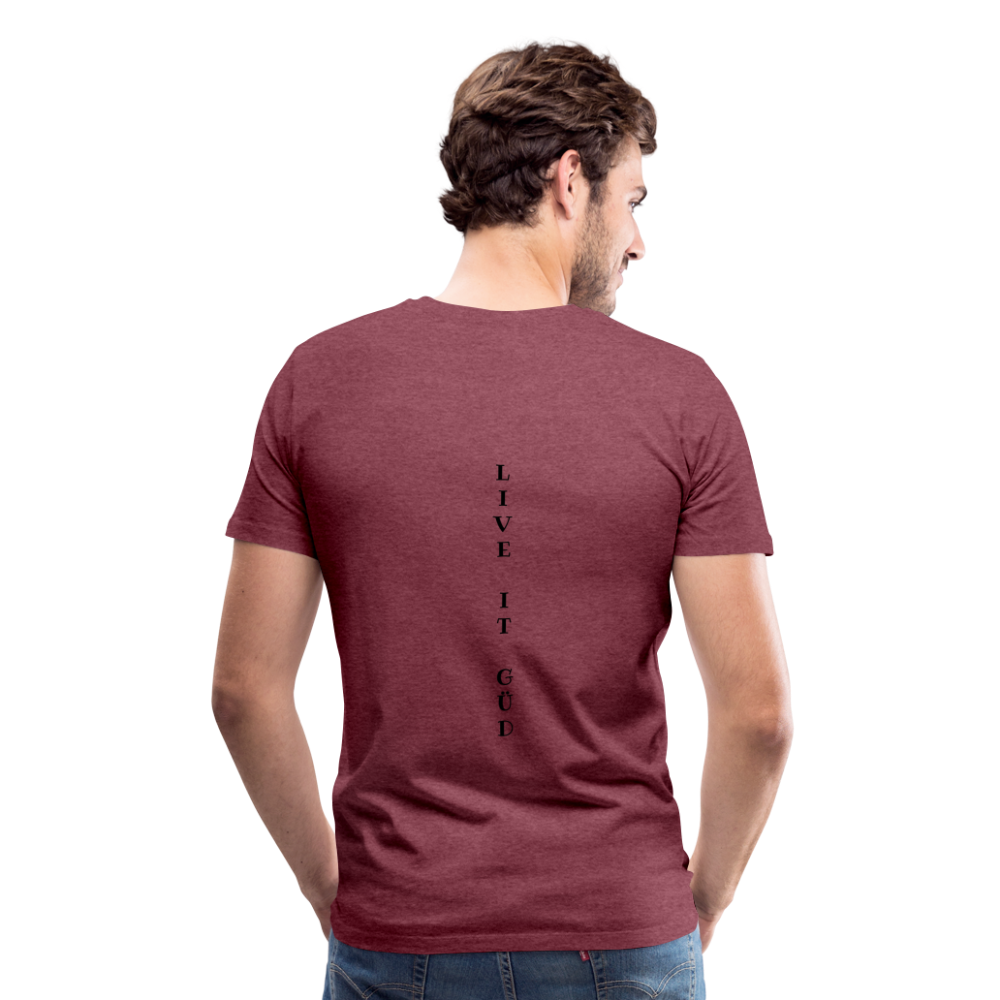 LIVE LOUD Men's Premium T-Shirt - heather burgundy